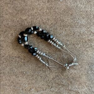 White House Black Market Double Strand Bracelet (Black)